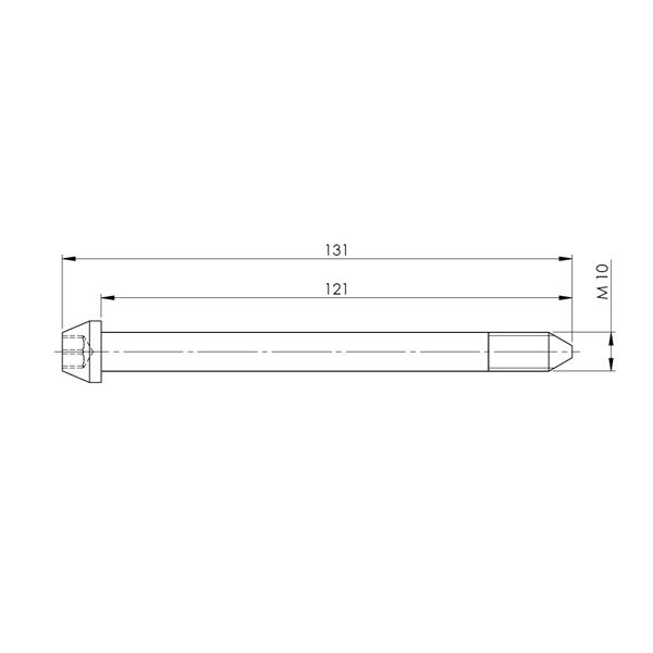 Svislý čep excentru - L-120 mm
