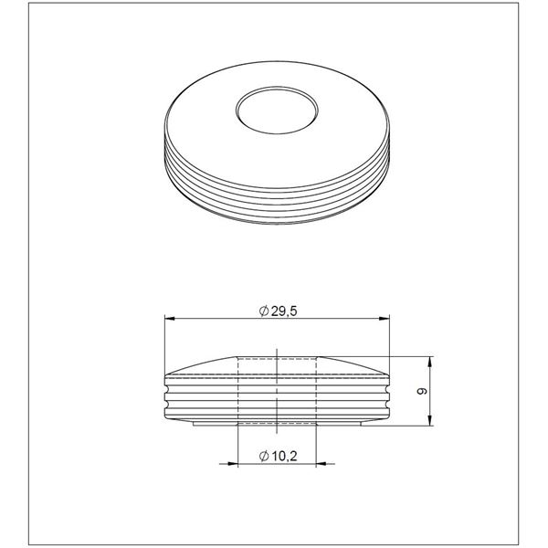 Vymezovací podložka excentru - D10/5 mm - EVO (od 2024)