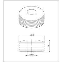Vymezovací podložka excentru - D10/10 mm - EVO (od 2024)