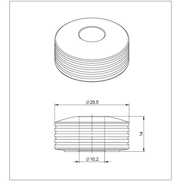 Vymezovací podložka excentru - D10/10 mm - EVO (od 2024)