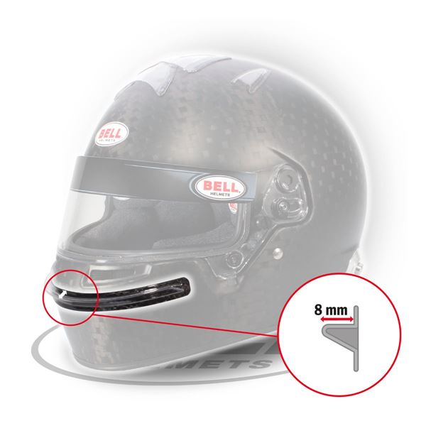 Spojler přední - M - HP7 - čirý - BELL HELMET