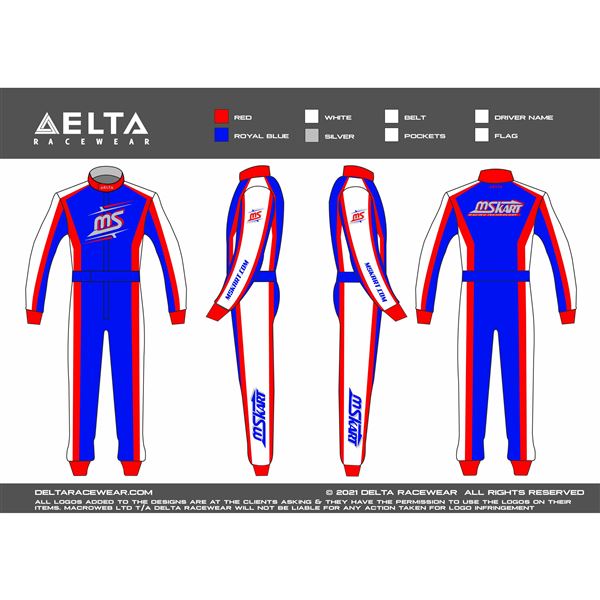 Kombinéza závodní MS KART - DELTA Racewear